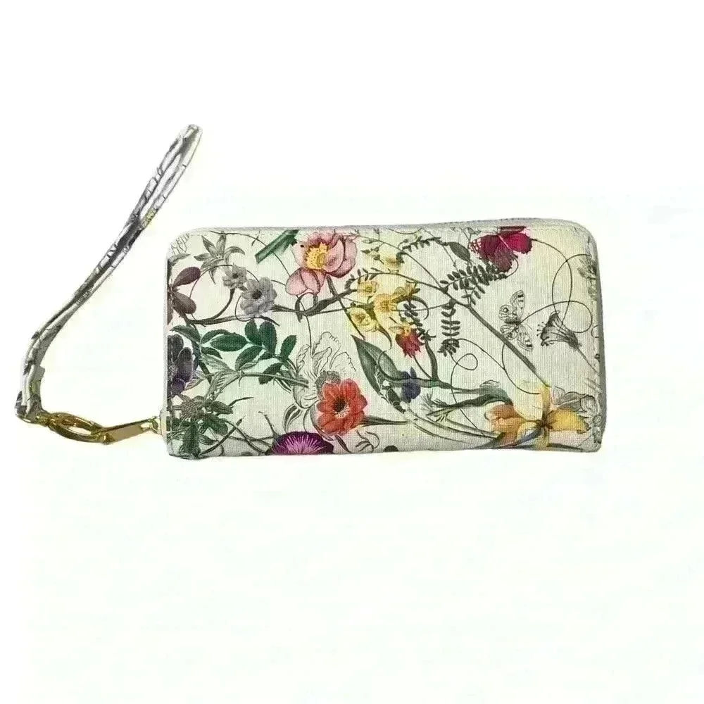 NWT Designer Inspired  Floral Handbag Matching Wallet.